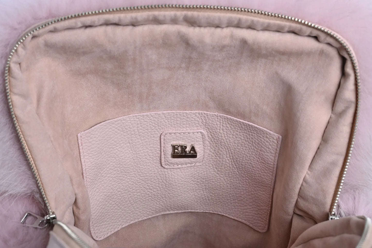 Backpack with Fox Fur