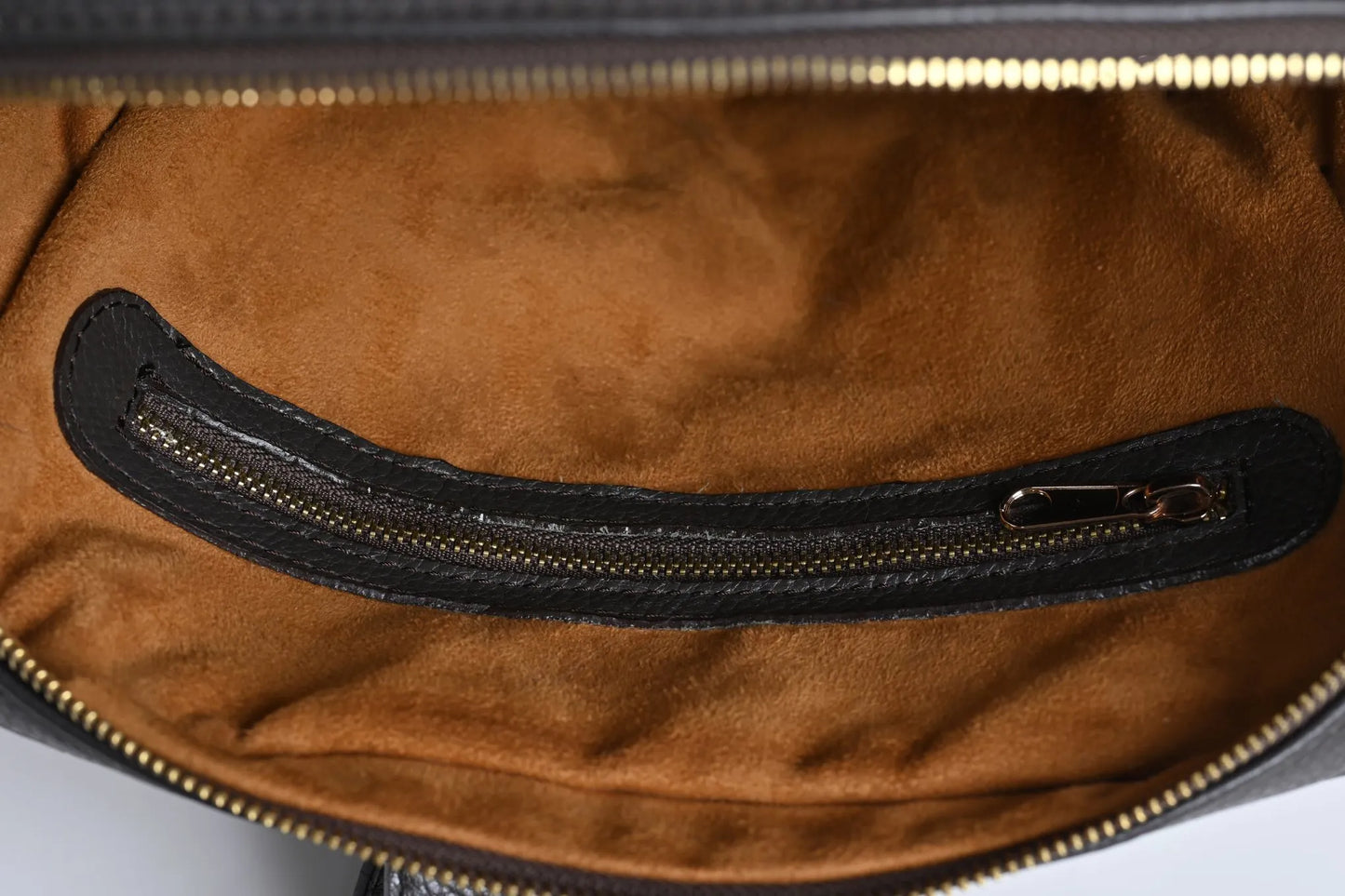 Luxury Calf Leather Backpack with Mahogany Mink Fur | ERA
