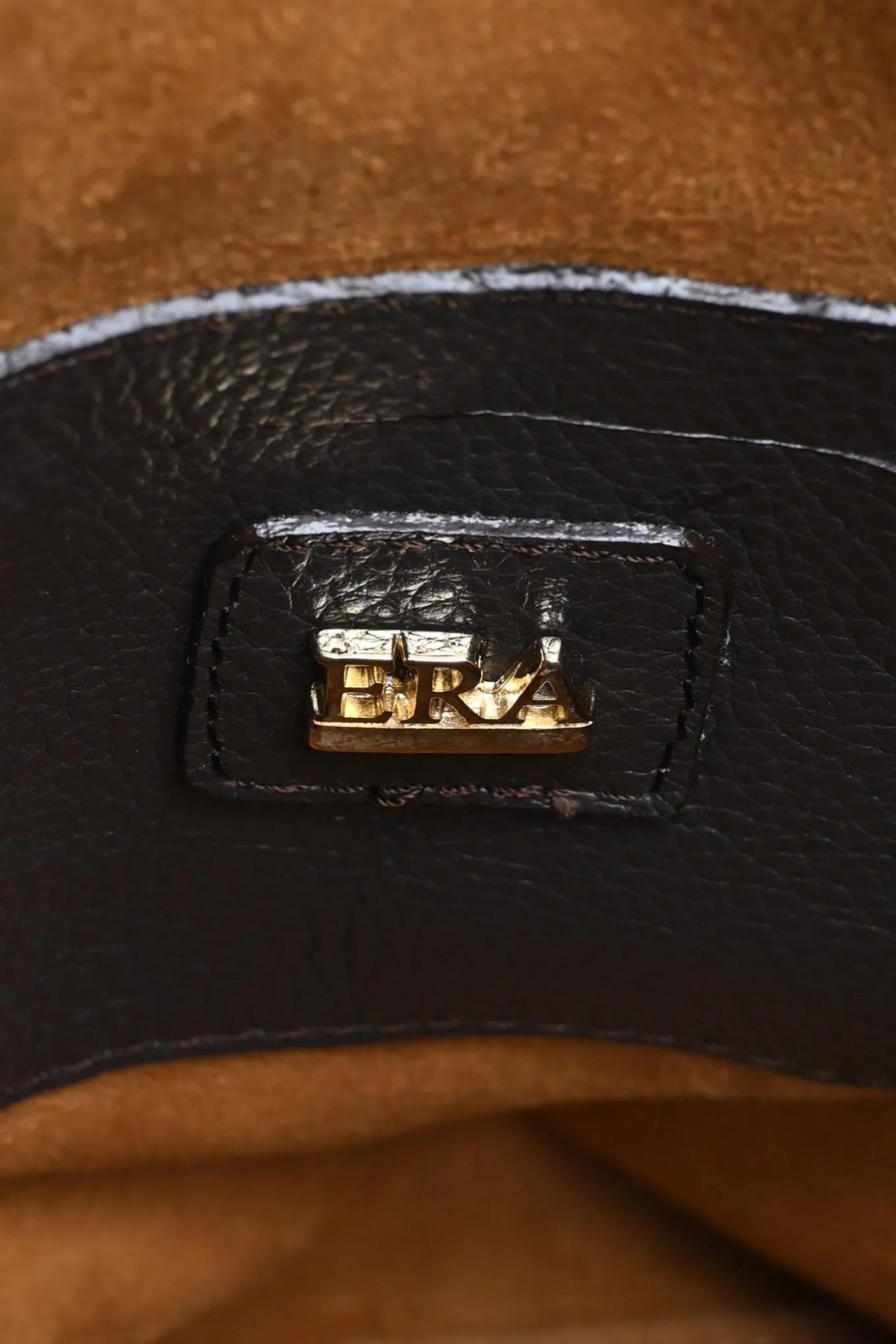 Luxury Calf Leather Backpack with Mahogany Mink Fur | ERA
