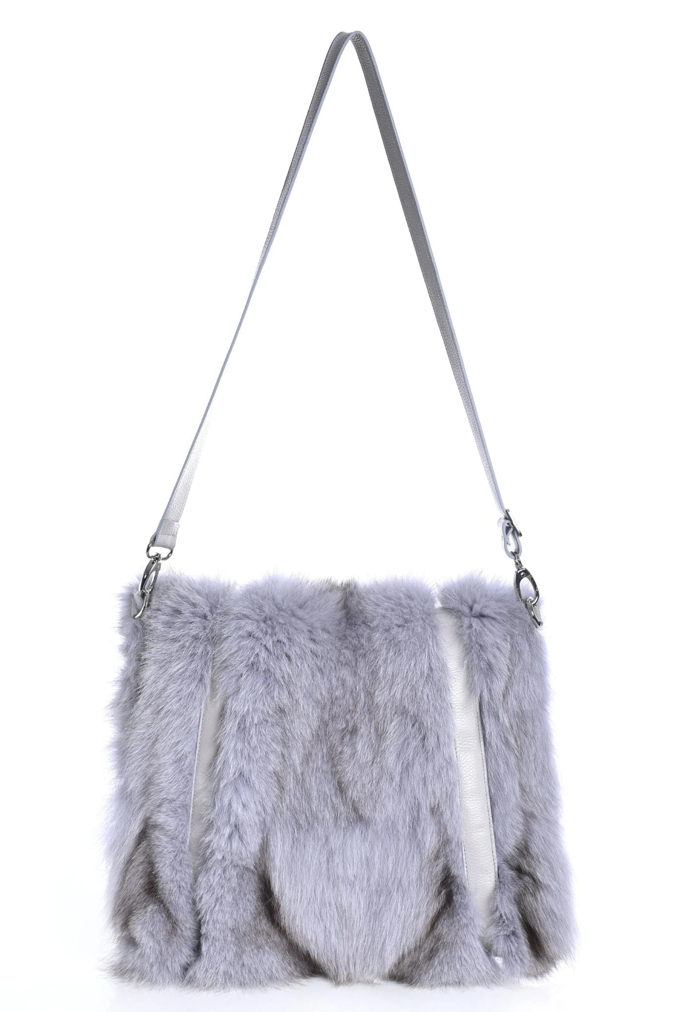 Oversized Fox - Leather Bag Grey