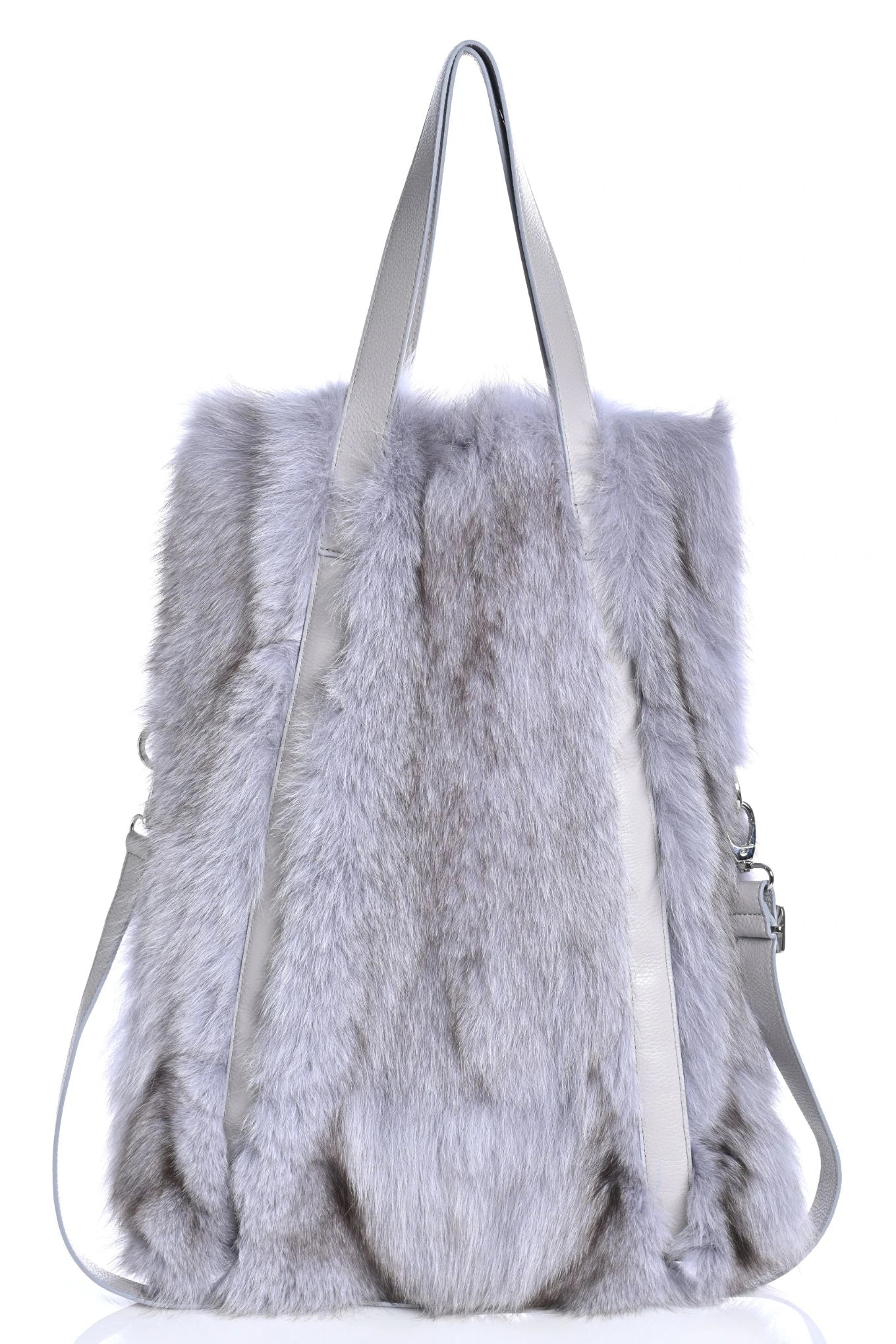 Oversized Fox - Leather Bag Grey