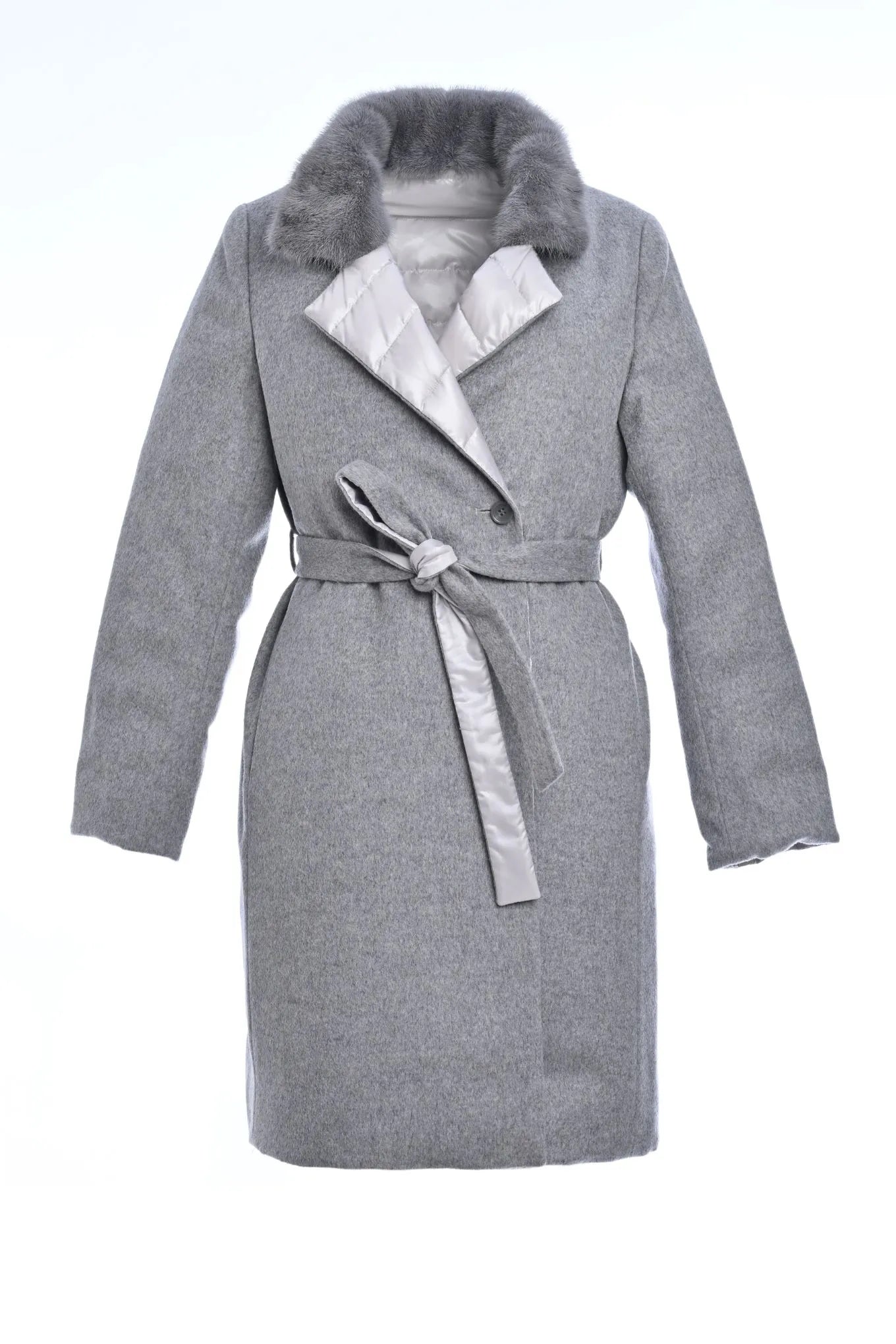 Reversible Cashmere / Down Coat