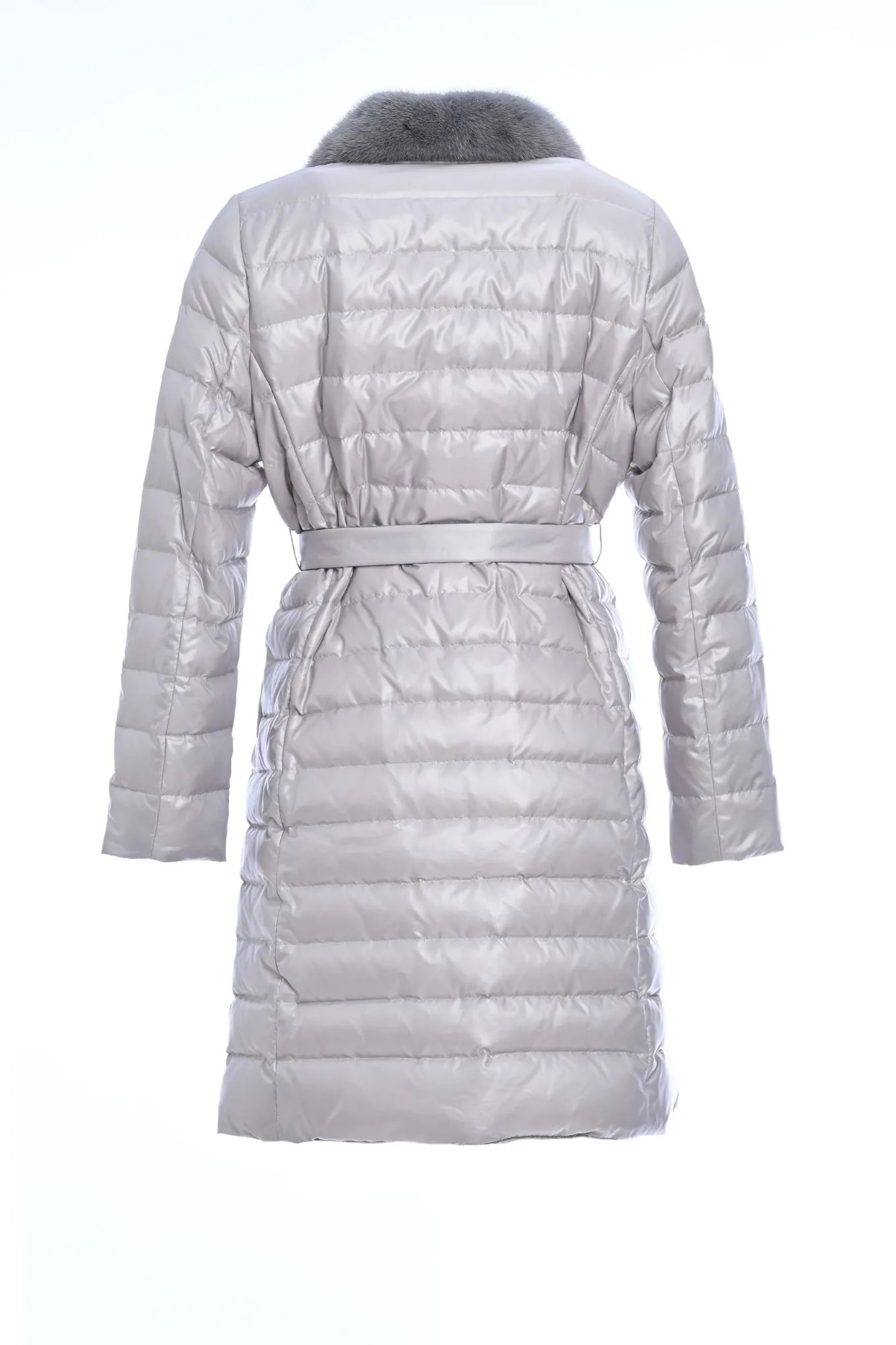 Reversible Cashmere / Down Coat back2