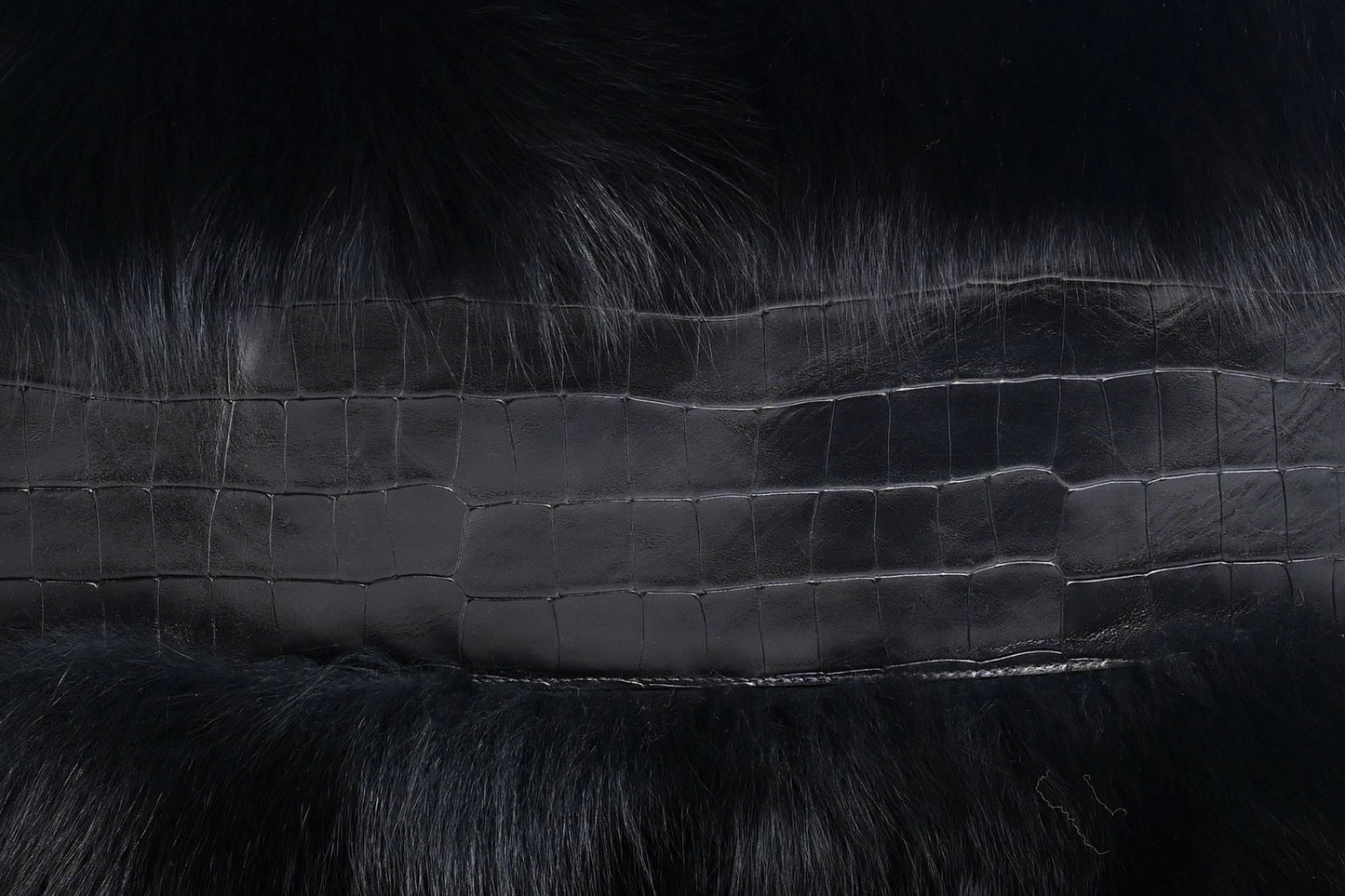 Shopping Iconic Leather - Fur Bag