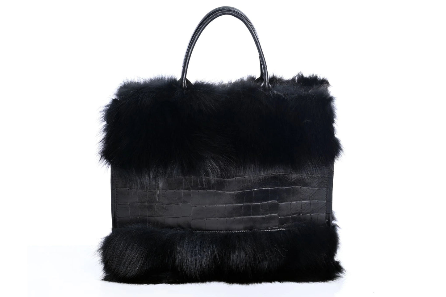 Shopping Iconic Leather - Fur Bag