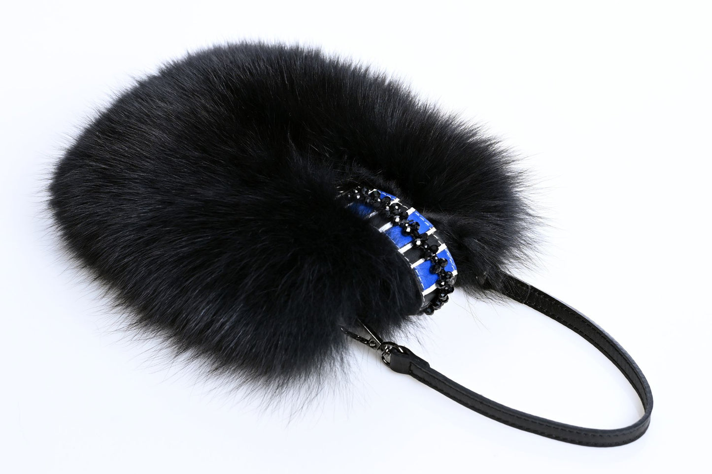 Fur and Leather Mini Bag - Phone Case 