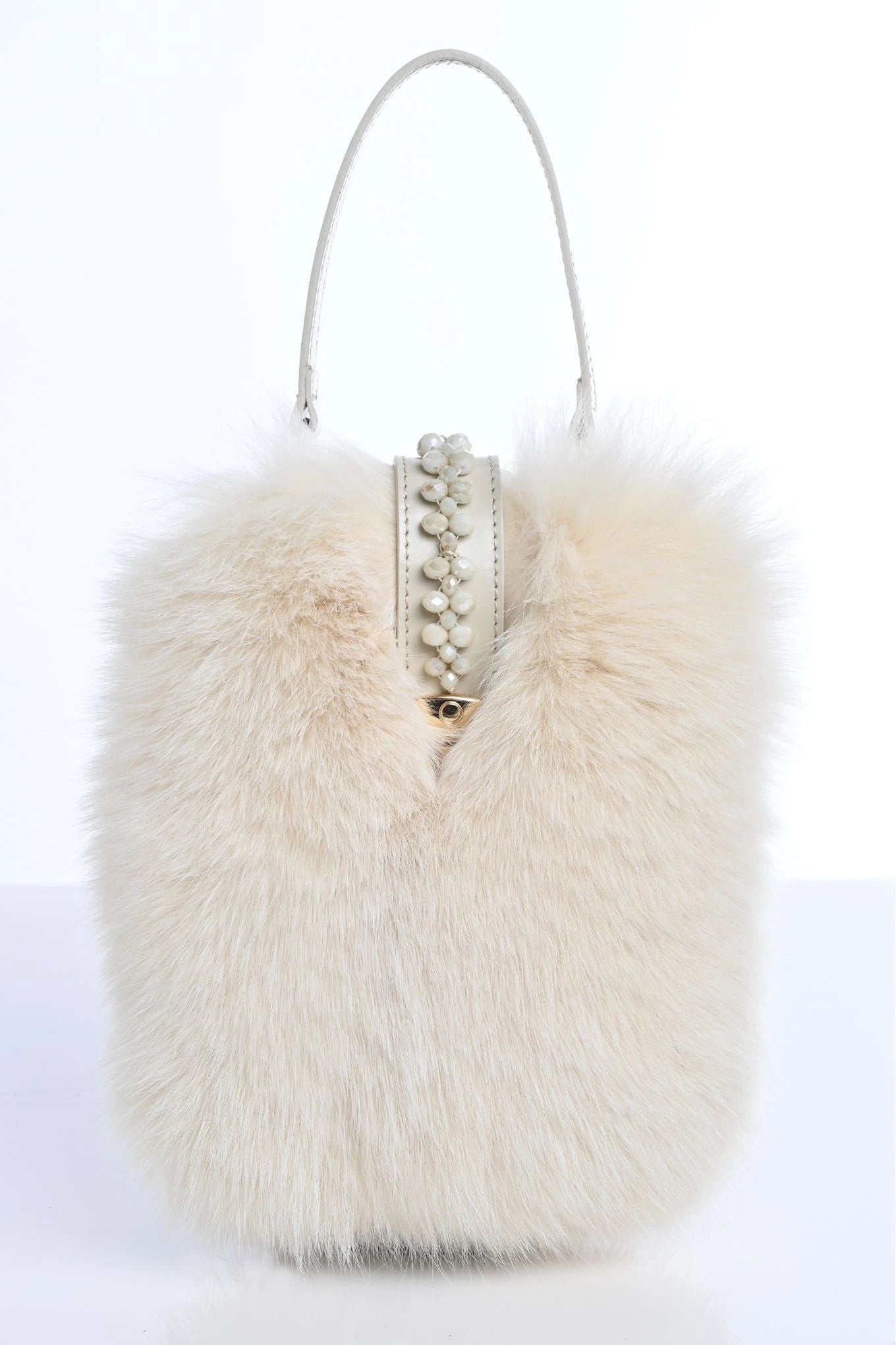 Fur and Leather Mini Bag - Phone Case