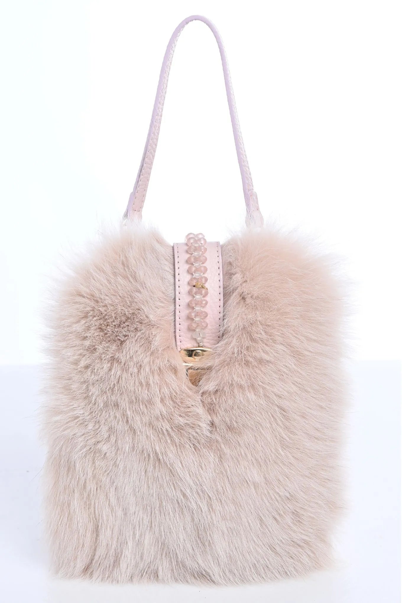 Fur and Leather Mini Bag - Phone Case