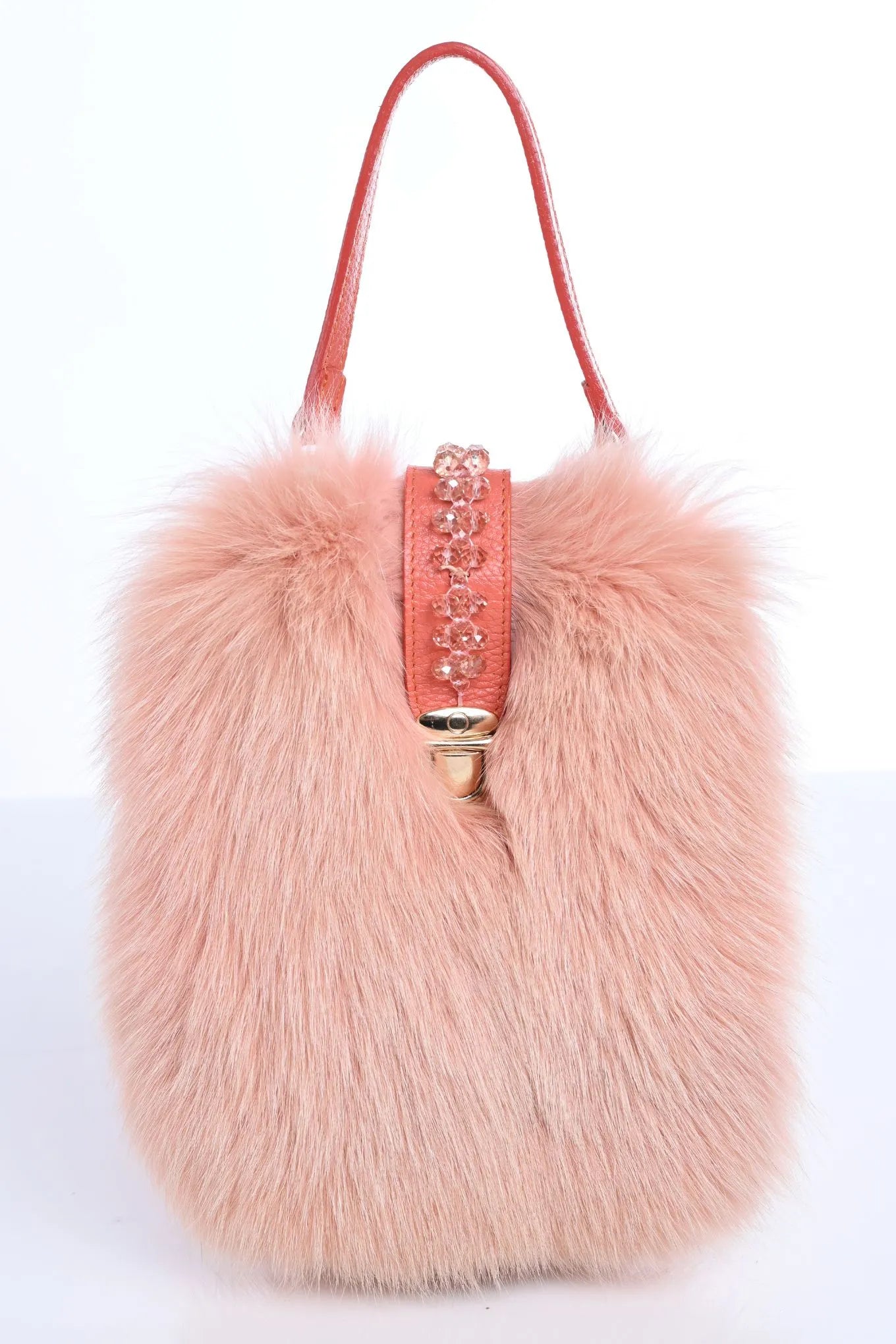 Fur and Leather Mini Bag - Phone Case