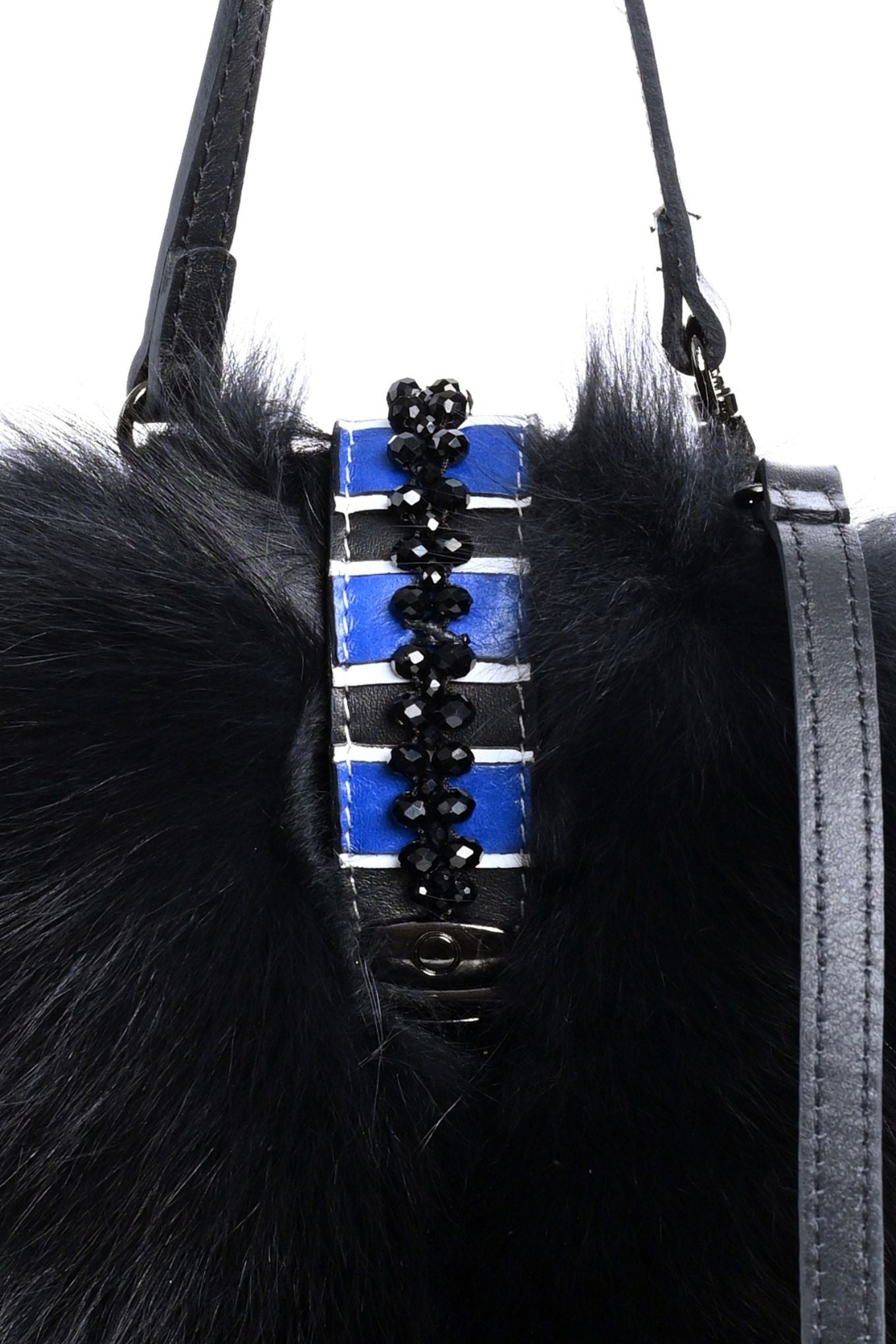 Fur and Leather Mini Bag - Phone Case