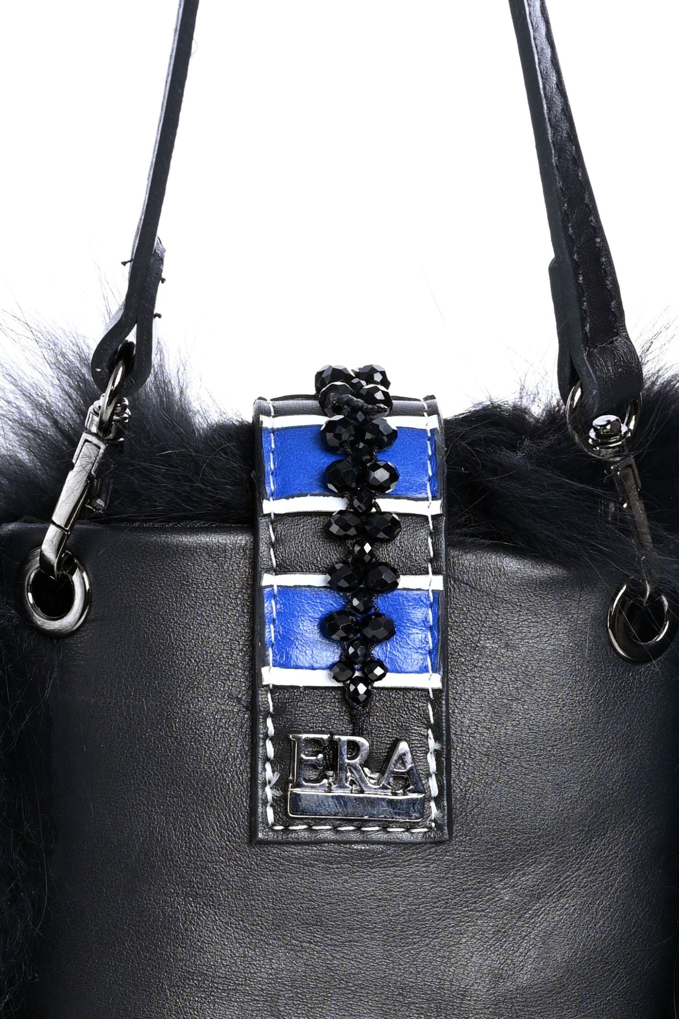 Fur and Leather Mini Bag - Phone Case