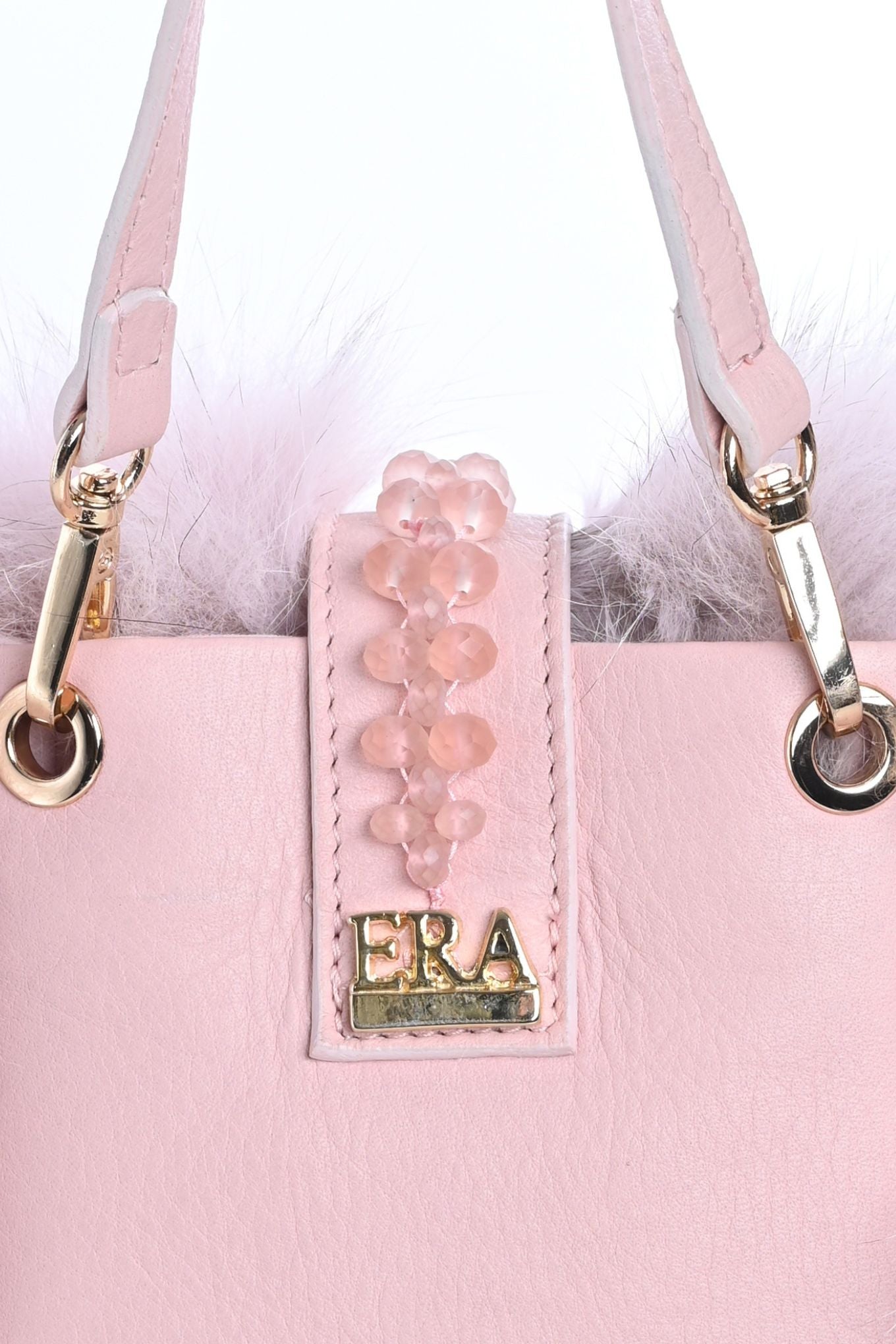 Fur and Leather Mini Bag - Phone Case