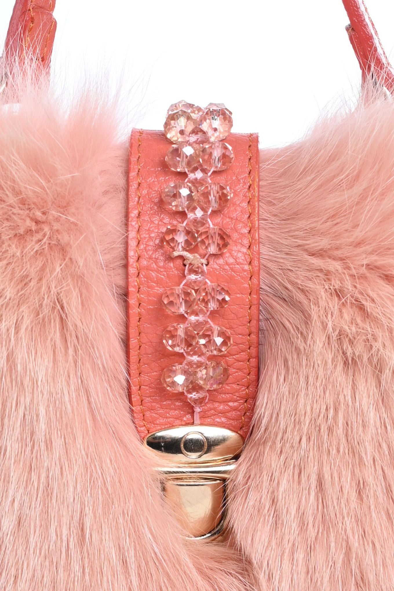 Fur and Leather Mini Bag - Phone Case