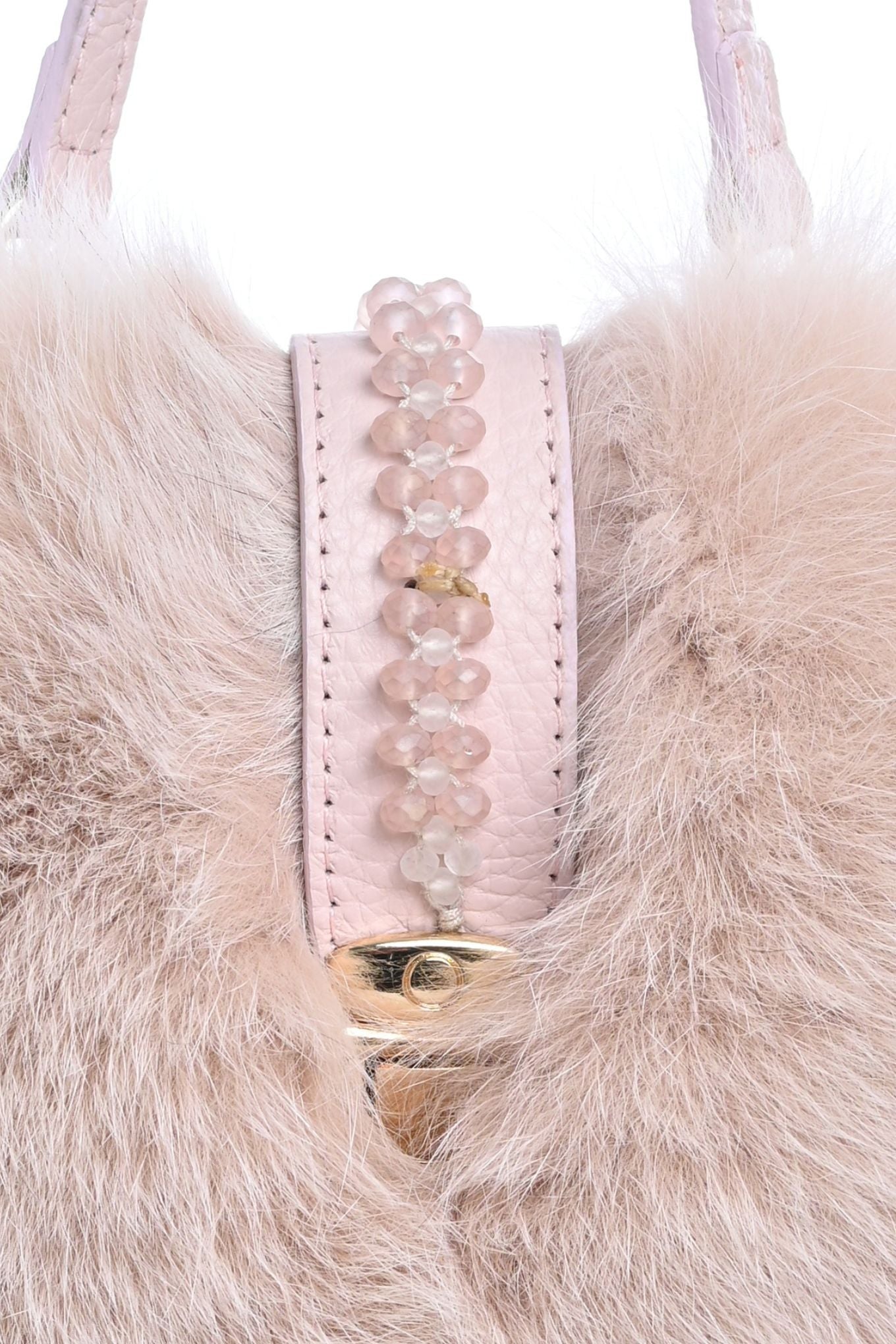 Fur and Leather Mini Bag - Phone Case