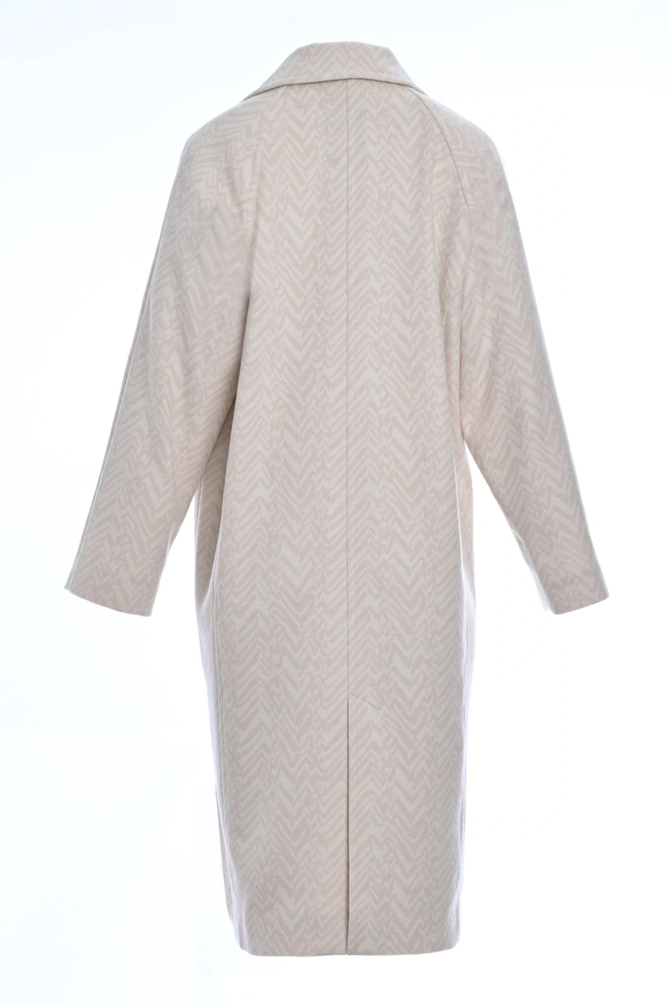 Pure Cashmere Beige Coat back view