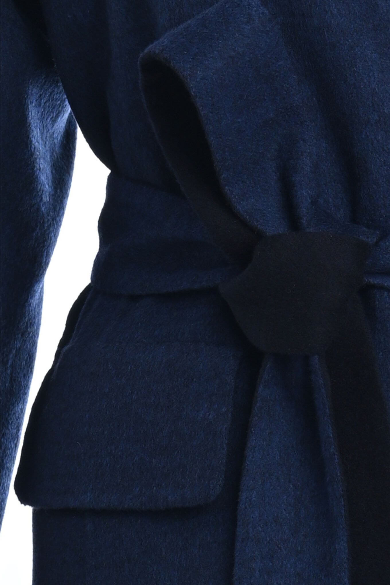 Reversible Cashmere / Wool Coat details belt