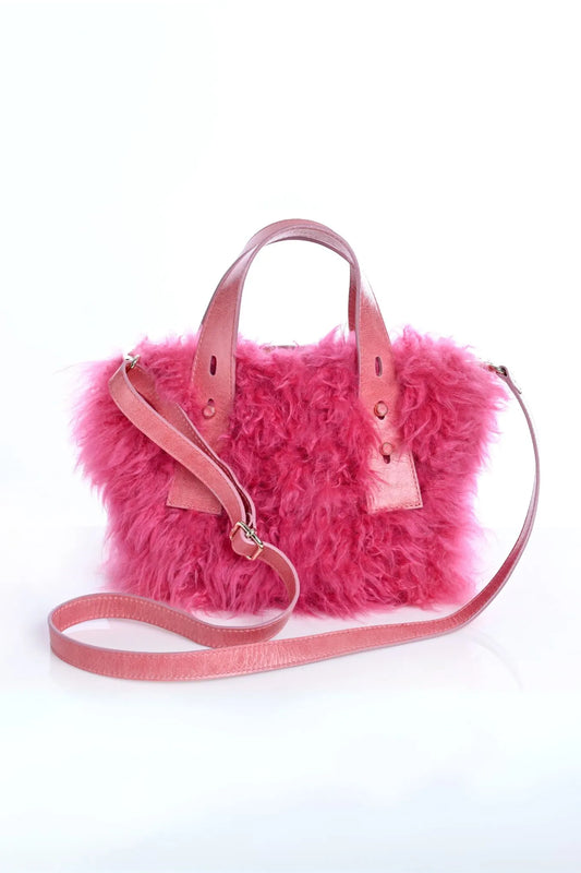 Small Cashmere Fur - Leather Bag